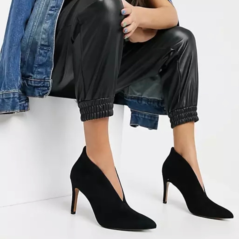 Other Stories Black Suede Boots size 9